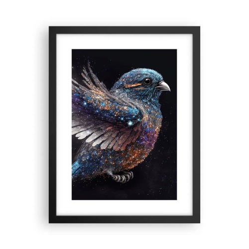 Poster in een zwarte lijst - Diamant mus - 30x40 cm