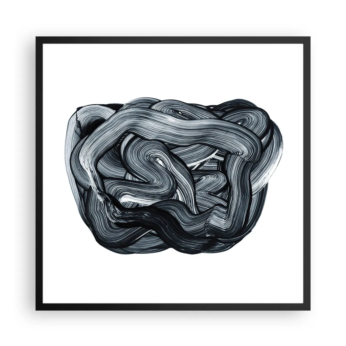 Poster in een zwarte lijst - Het is niet zo eenvoudig - 60x60 cm
