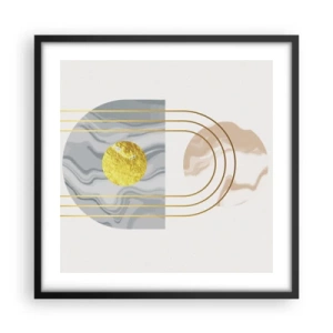 Poster in een zwarte lijst - Helderheid en schittering - 50x50 cm