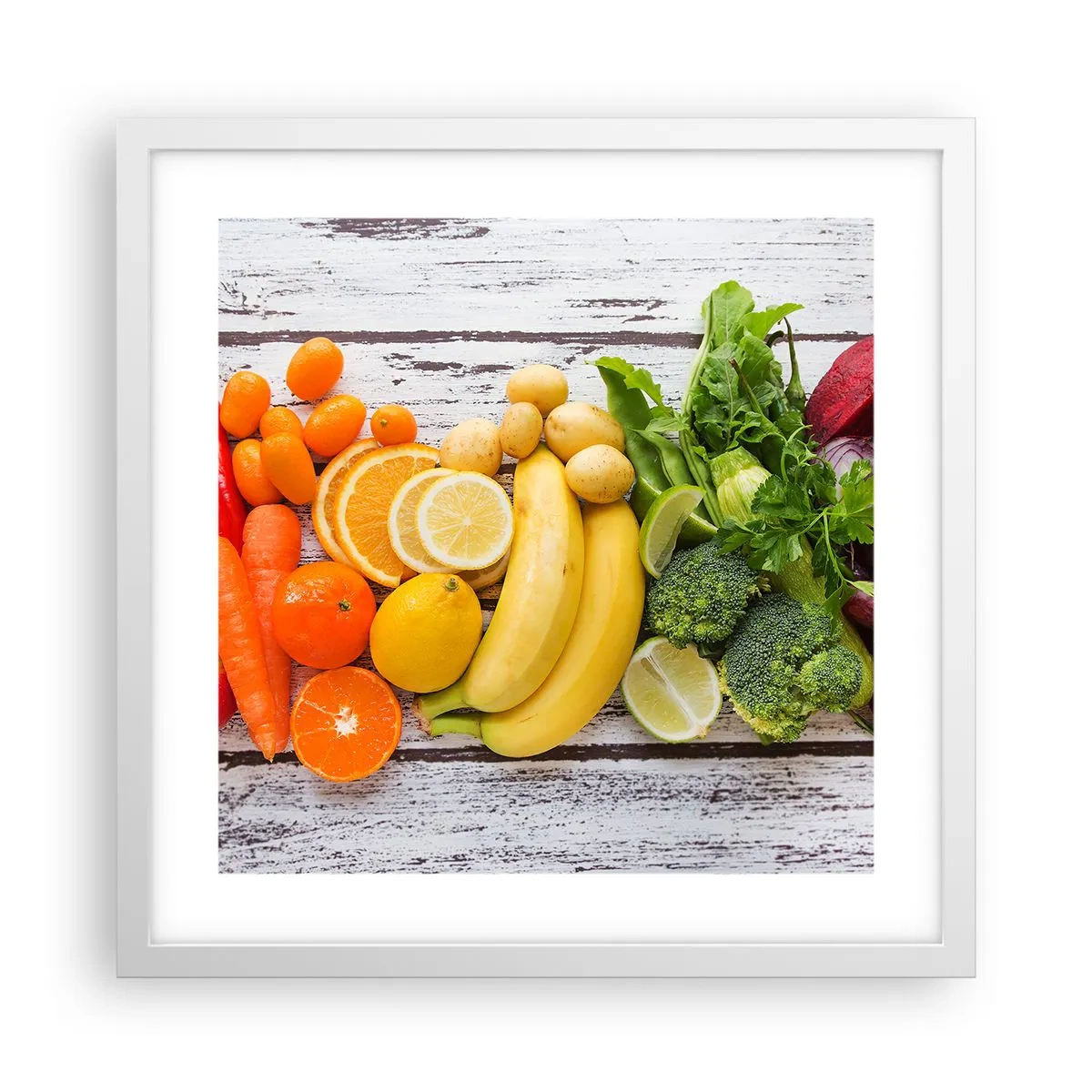 Poster in een witte lijst - Het is niet genoeg? - 40x40 cm