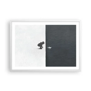 Poster in een witte lijst - Geweldige expeditie - 70x50 cm