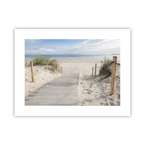 Poster - naar de horizon - 40x30 cm