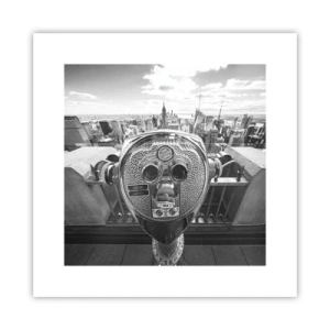 Poster - Stad boven de steden - 30x30 cm