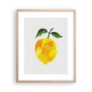 Een poster in een licht eiken lijst - Hoe proef je de zon? - 40x50 cm