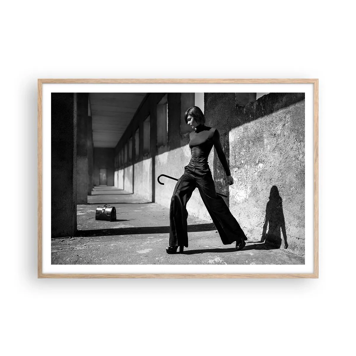 Een poster in een licht eiken lijst - Stedelijke elegantie - 100x70 cm