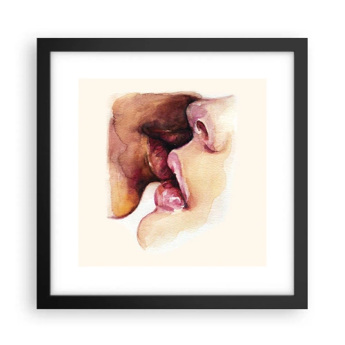 Poster in een zwarte lijst - Zoals dag en nacht, aarde en lucht - 30x30 cm