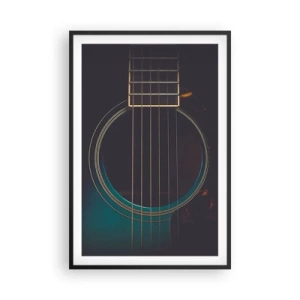 Poster in een zwarte lijst - Nog even voordat het klinkt - 61x91 cm