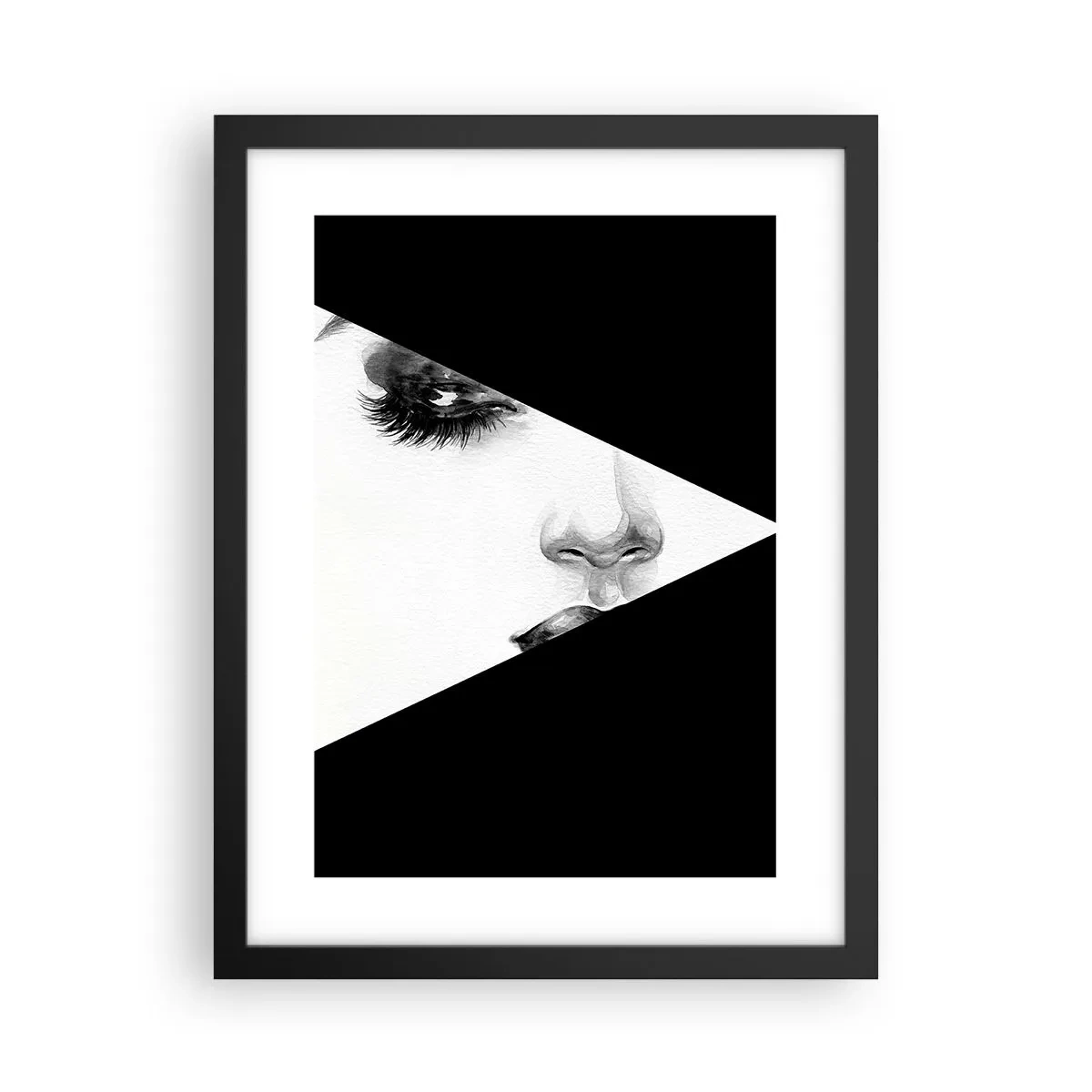 Poster in een zwarte lijst - Altijd niet ontdekt - 30x40 cm