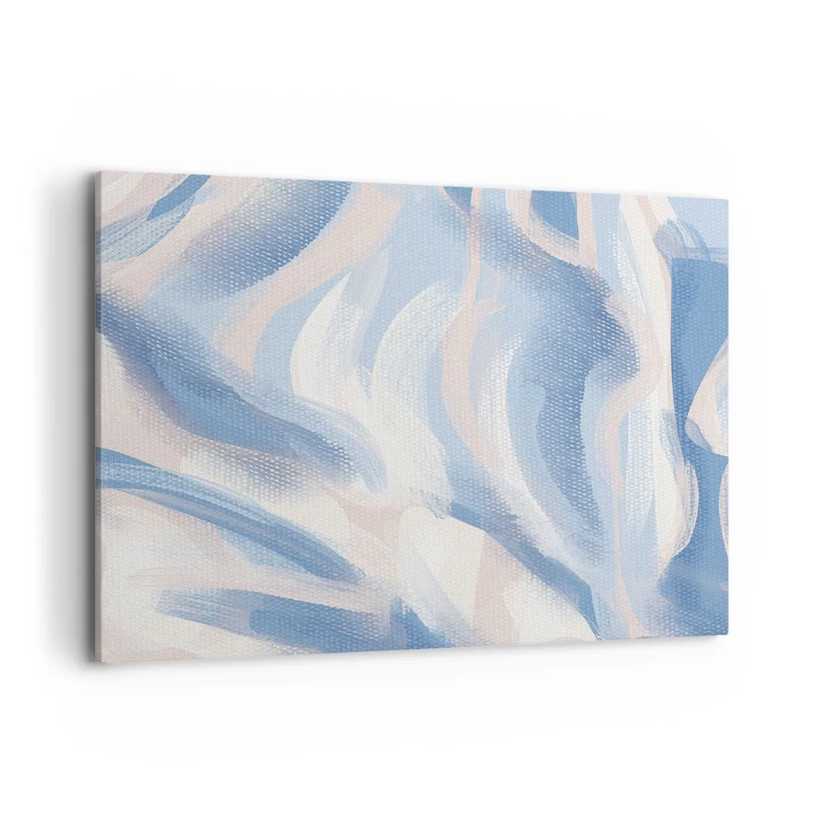 Schilderen op canvas - Blauwe golven - 100x70 cm