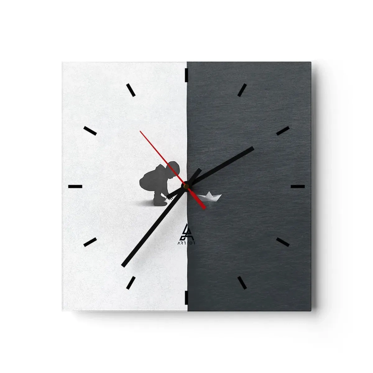 Wandklok - Klok - Geweldige expeditie - 30x30 cm