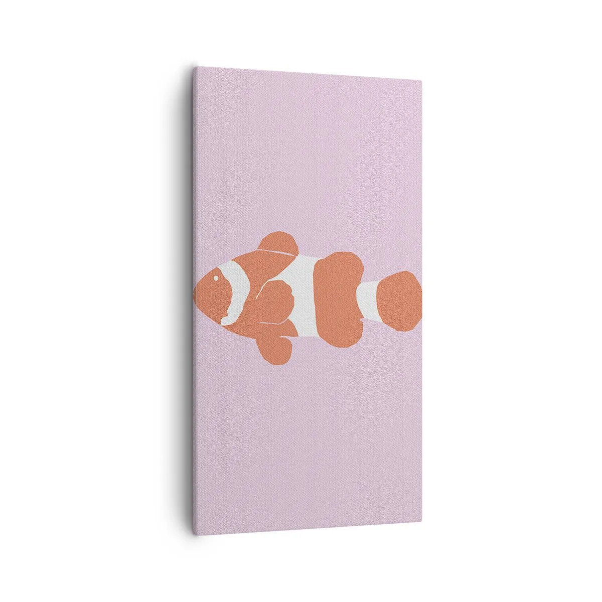 Schilderen op canvas - In koraal dat bij haar gezicht en staart past - 55x100 cm