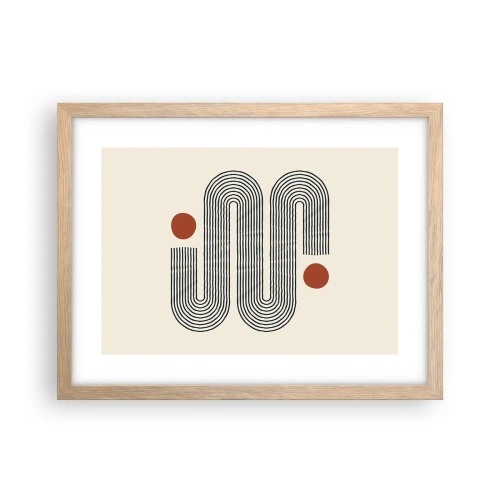 Een poster in een licht eiken lijst - Van het begin tot het eind - 40x30 cm