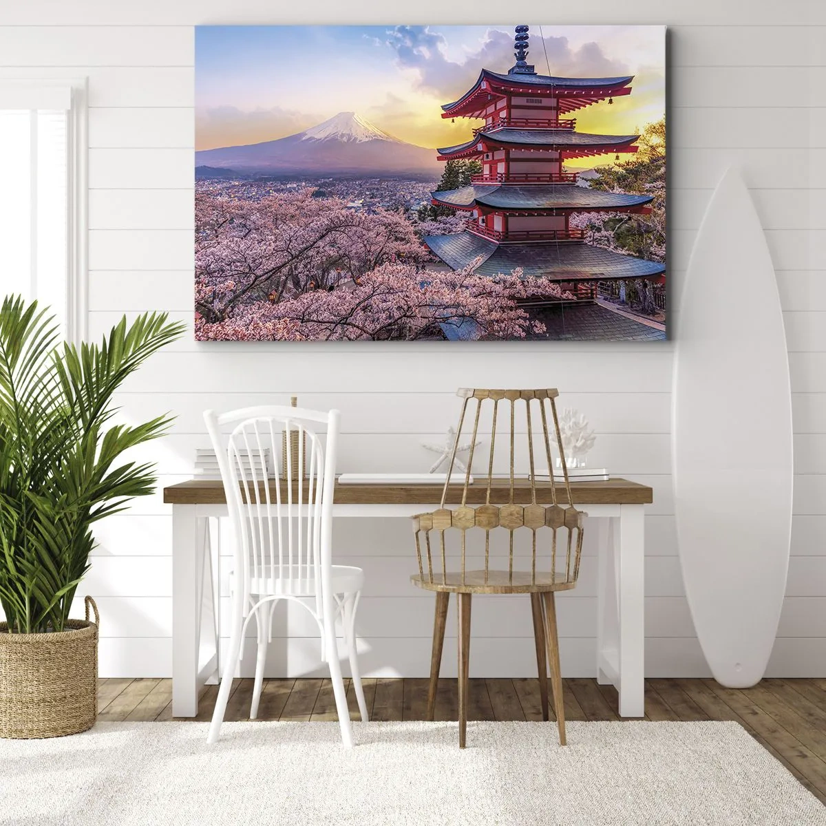 Schilderen op canvas - De essentie van de Japanse geest - 120x80 cm
