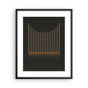 Poster in een zwarte lijst - Verken de duisternis - 40x50 cm