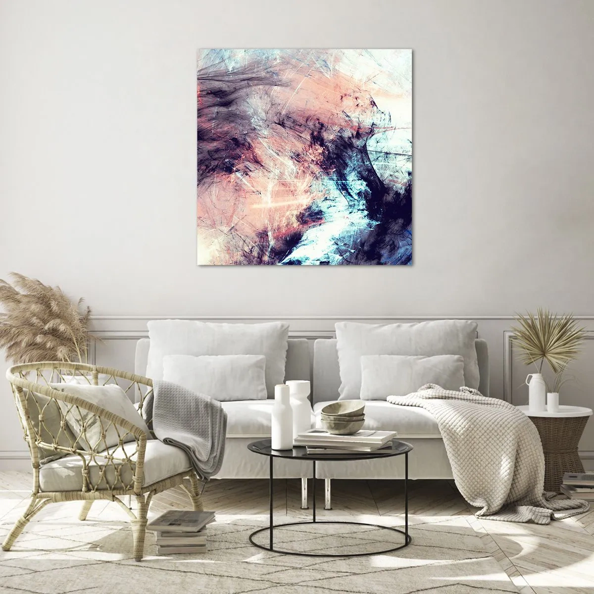 Schilderen op glas - Voel de wind - 60x60 cm