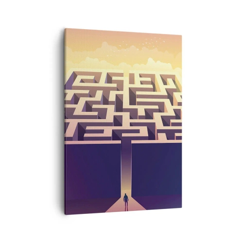 Schilderen op canvas - Beslissingstijd - 50x70 cm
