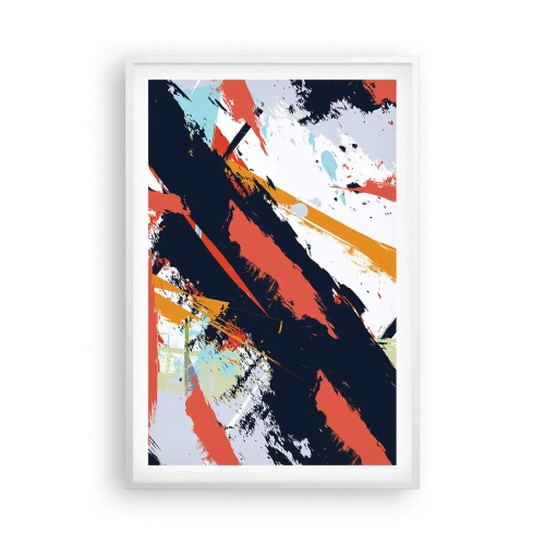 Poster in een witte lijst - Dynamische compositie - 61x91 cm