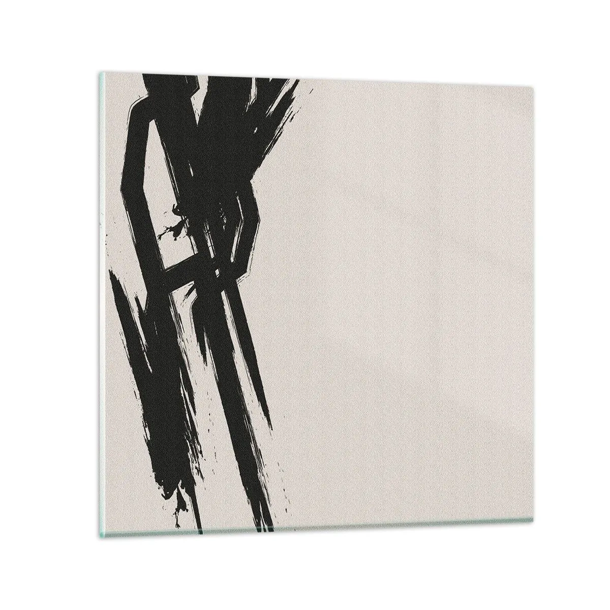 Schilderen op glas - Onstuitbare haast - 40x40 cm