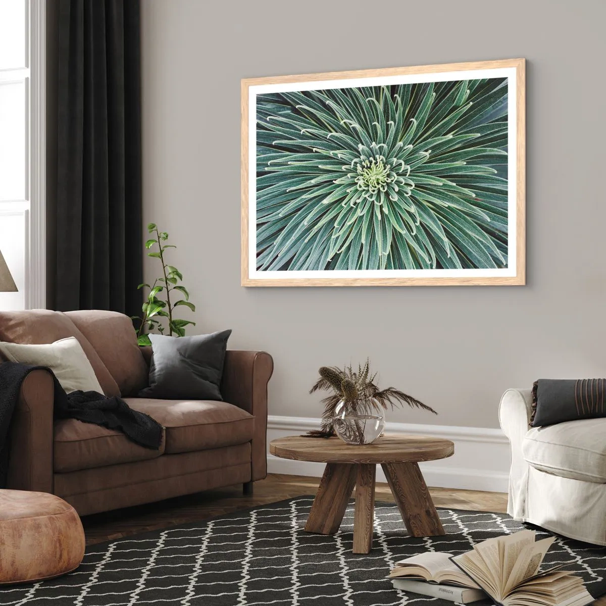 Een poster in een licht eiken lijst - Een ster is geboren - 70x50 cm