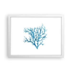 Poster in een witte lijst - Nautische filigraan - 40x30 cm