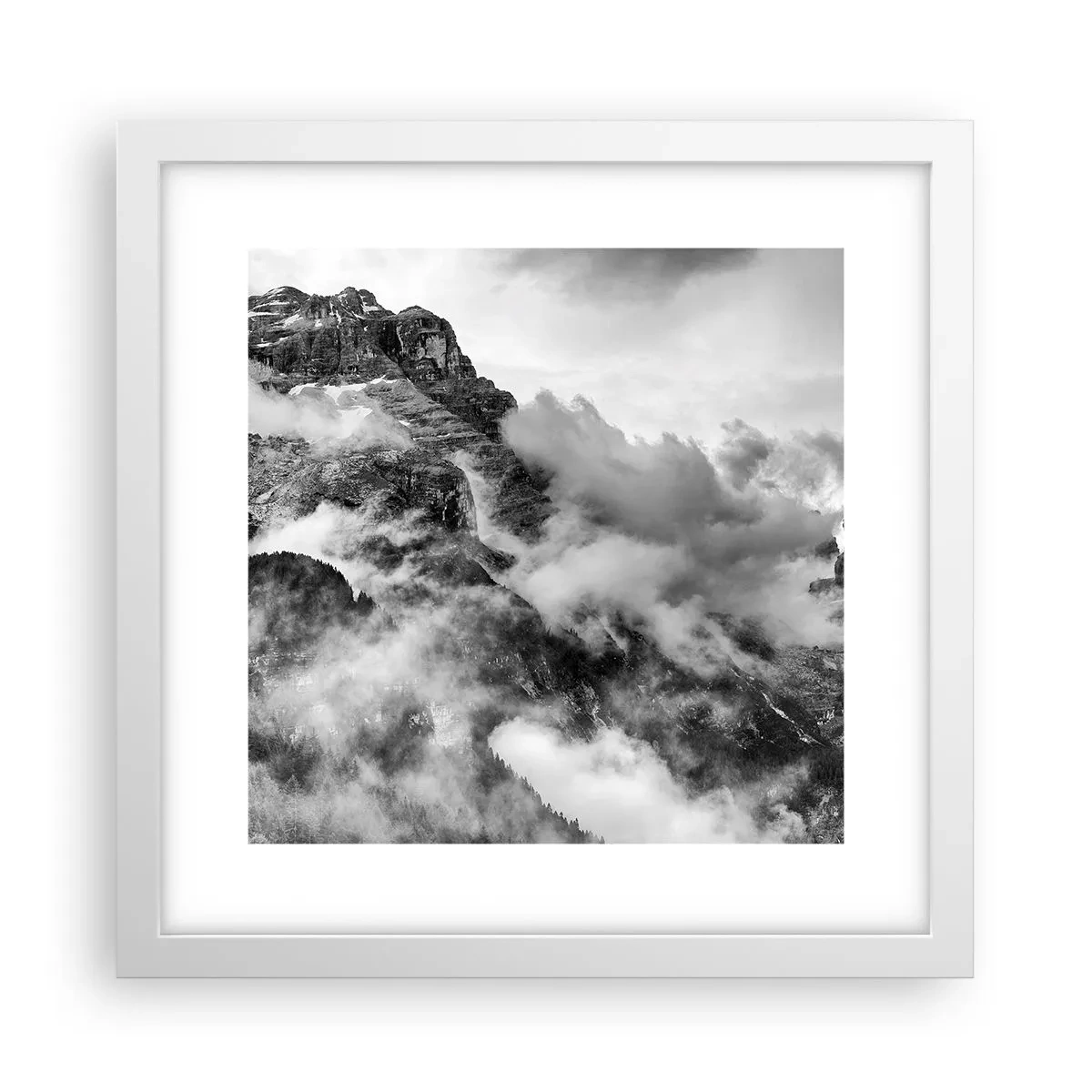 Poster in een witte lijst - Mooi en wreed - 30x30 cm