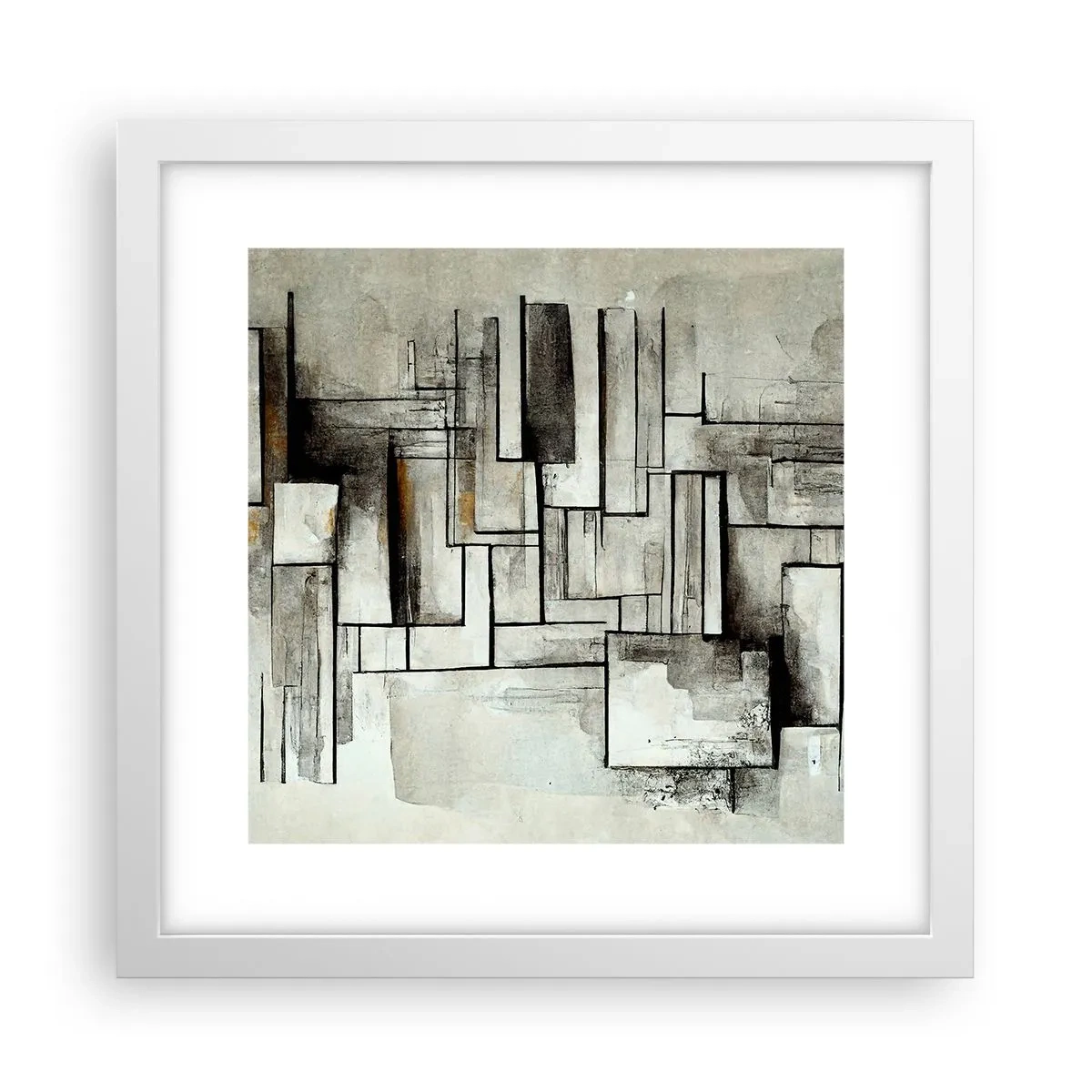 Poster in een witte lijst - De kracht van eenvoud - 30x30 cm