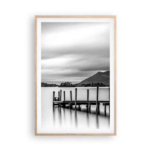 Een poster in een licht eiken lijst - Zachtheid en kracht - 61x91 cm