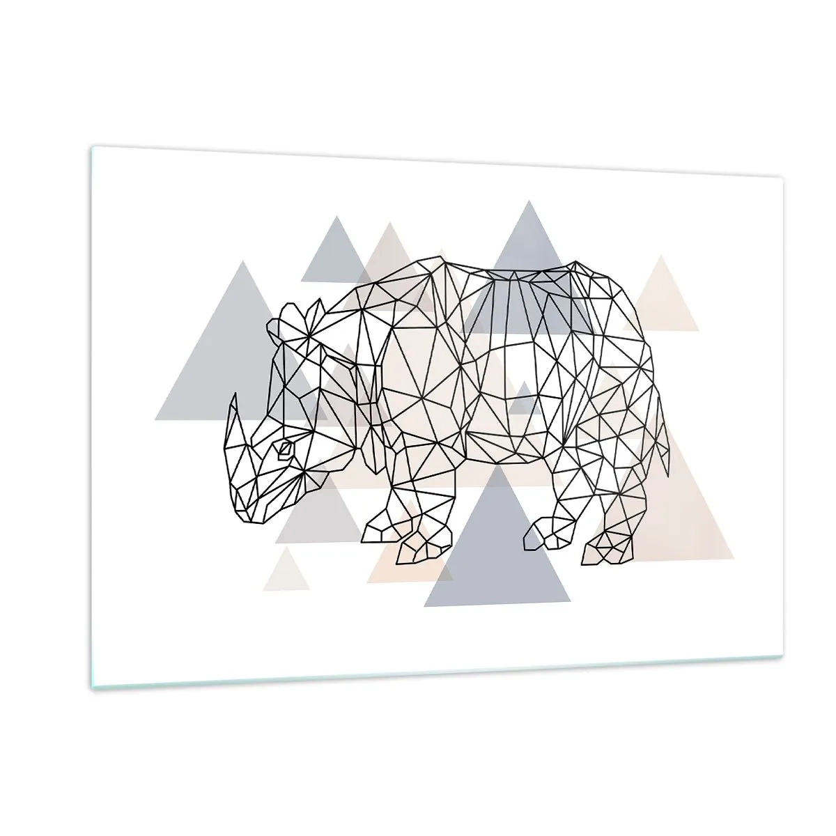 Schilderen op glas - Structuur van kracht - 120x80 cm