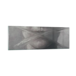 Schilderen op glas - Zonder een woord - 90x30 cm