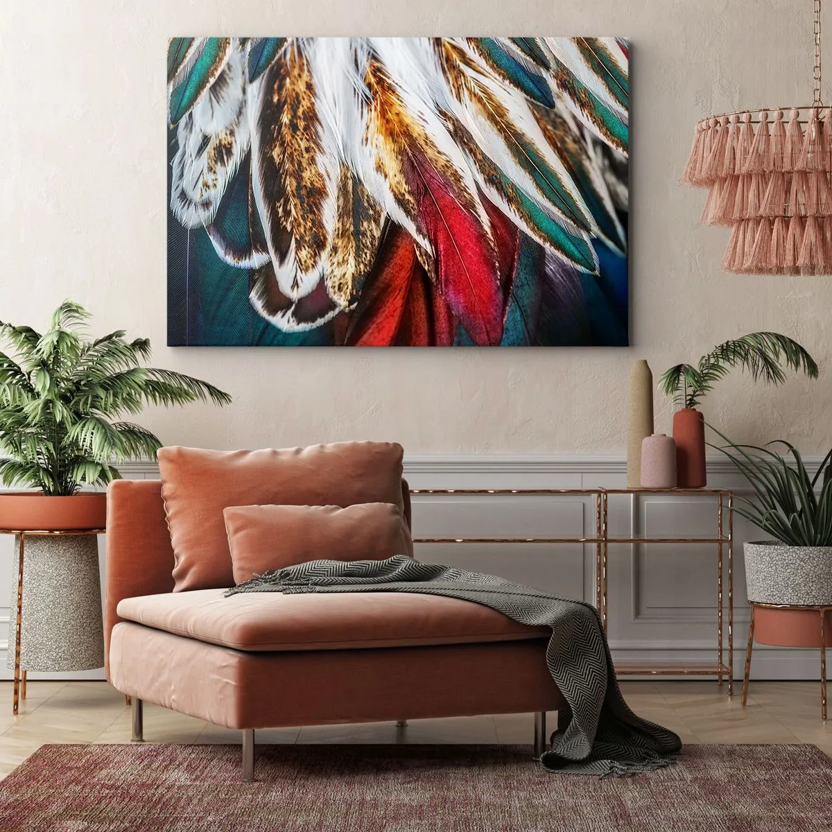 Schilderen op canvas - Geheimen van de vlucht - 100x70 cm