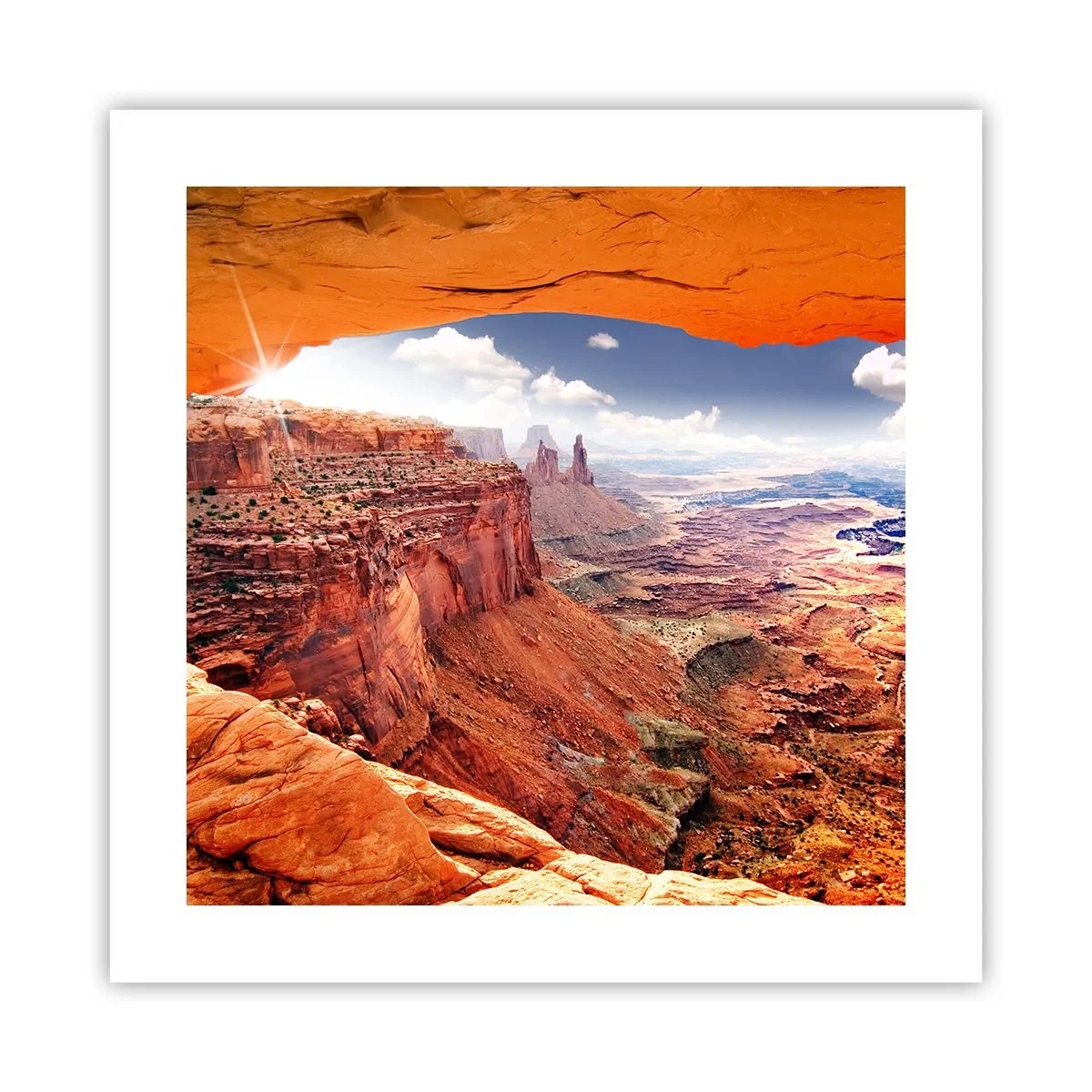 Poster - Door de natuur zelf gebeeldhouwd - 40x40 cm