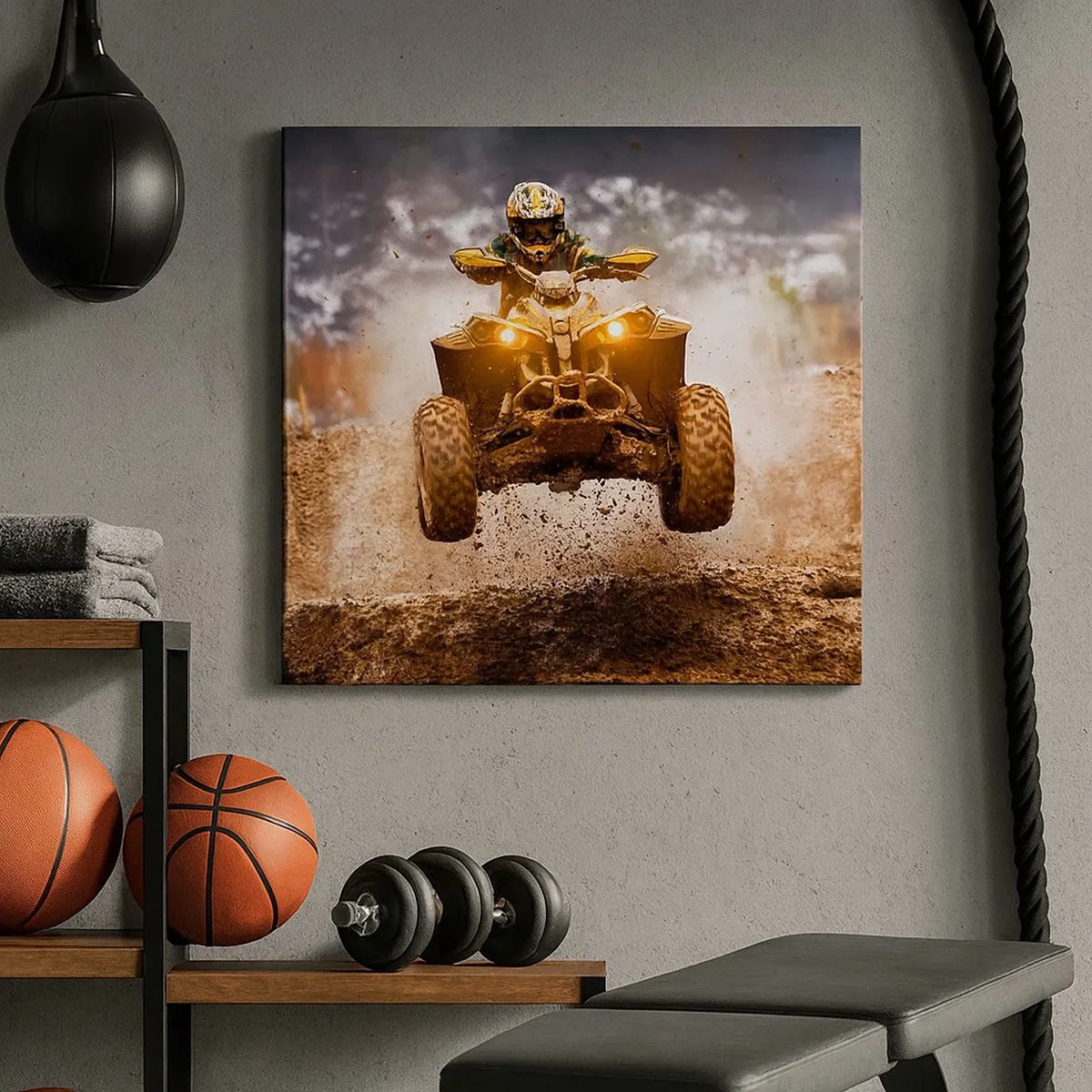 Schilderen op canvas - No risk no fun - 30x30 cm