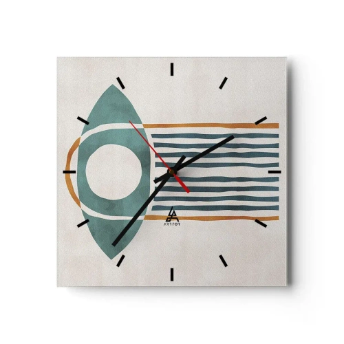 Wandklok - Klok - Tekens en rituelen - 30x30 cm