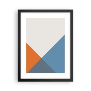 Poster in een zwarte lijst - In een hoekje… - 30x40 cm