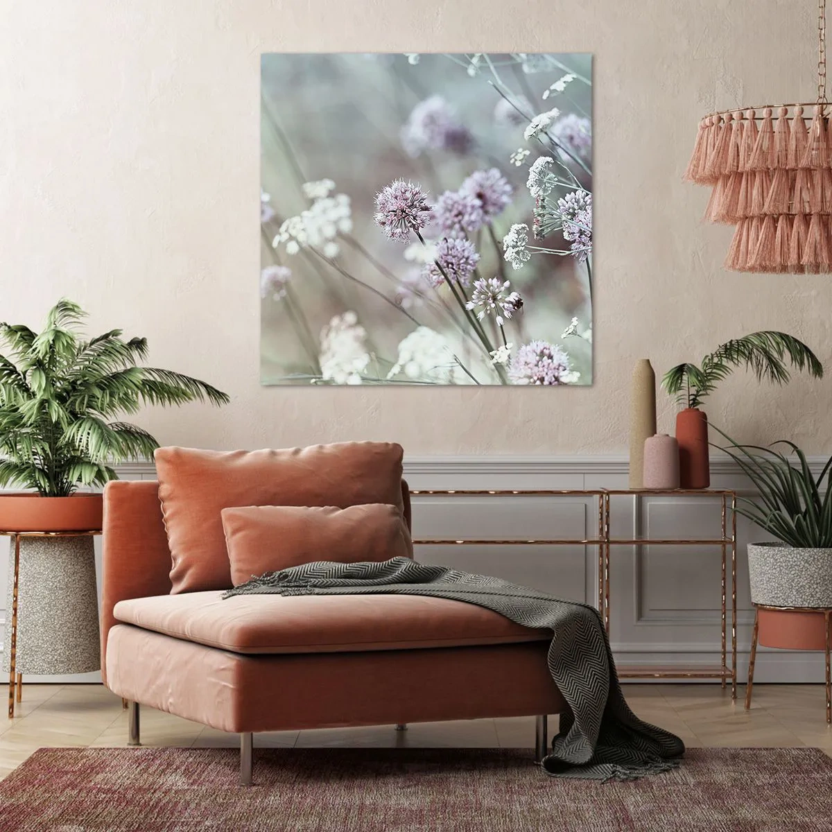 Schilderen op canvas - Zoete filigrane kruiden - 30x30 cm