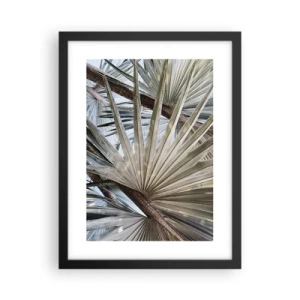 Poster in een zwarte lijst - Fans in de tropen - 30x40 cm