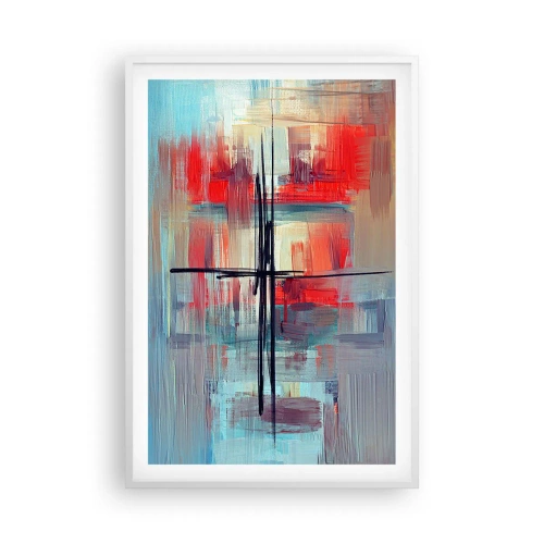 Poster in een witte lijst - Een landschap in een onbekende dimensie - 61x91 cm