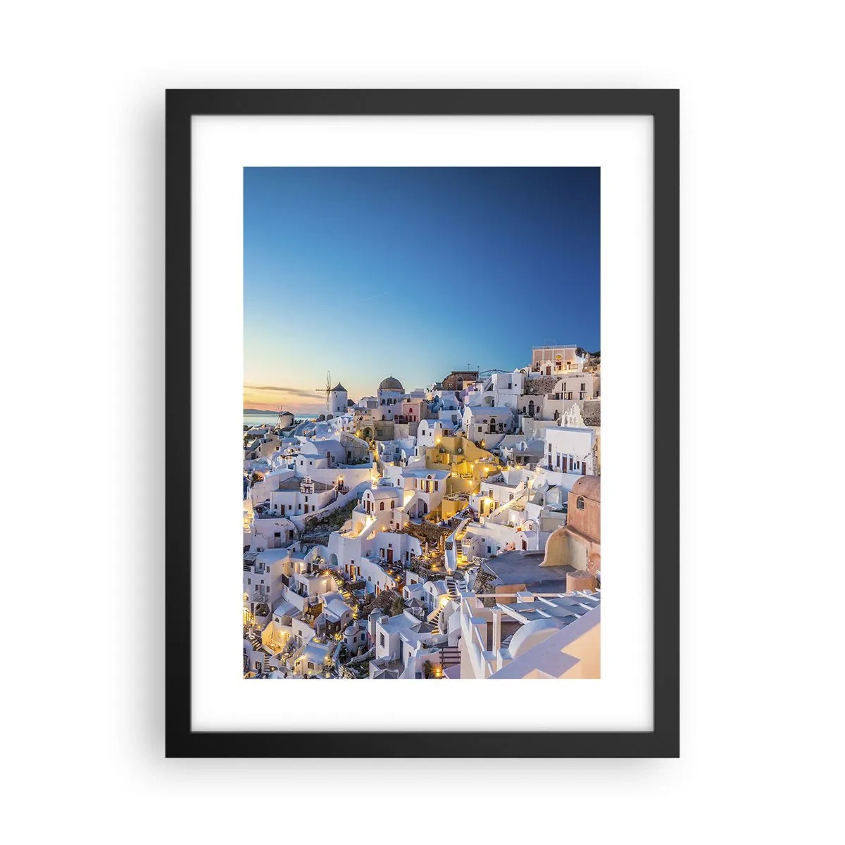 Poster in een zwarte lijst - De essentie van Grieksheid - 30x40 cm