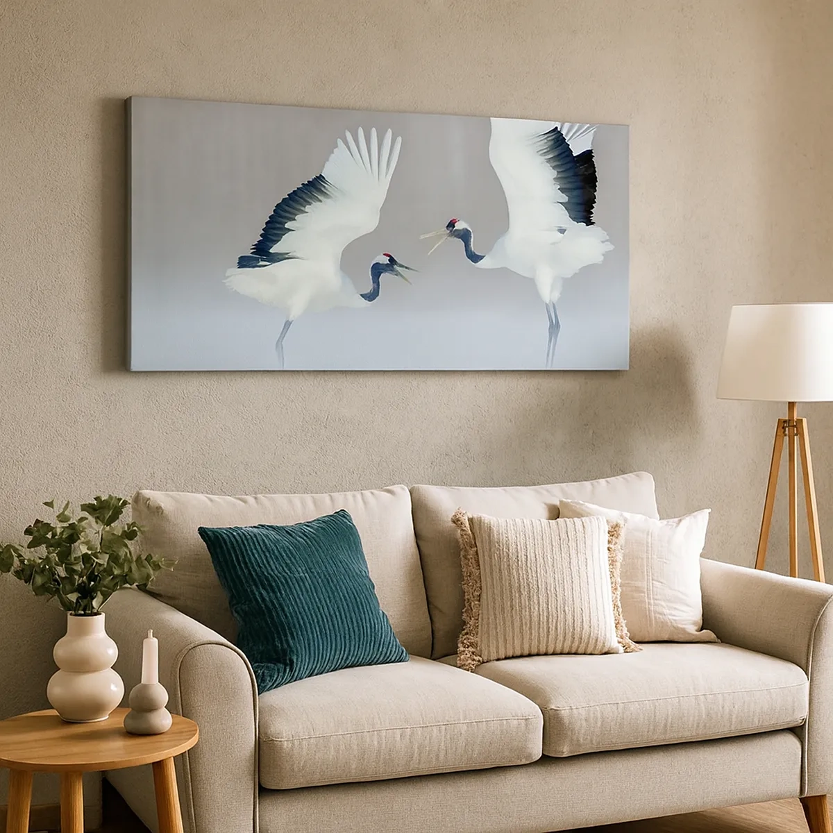 Schilderen op canvas - Dans in de mist - 30x30 cm