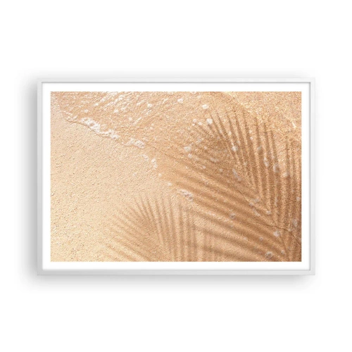 Poster in een witte lijst - De schaduw van een hete zomer - 100x70 cm