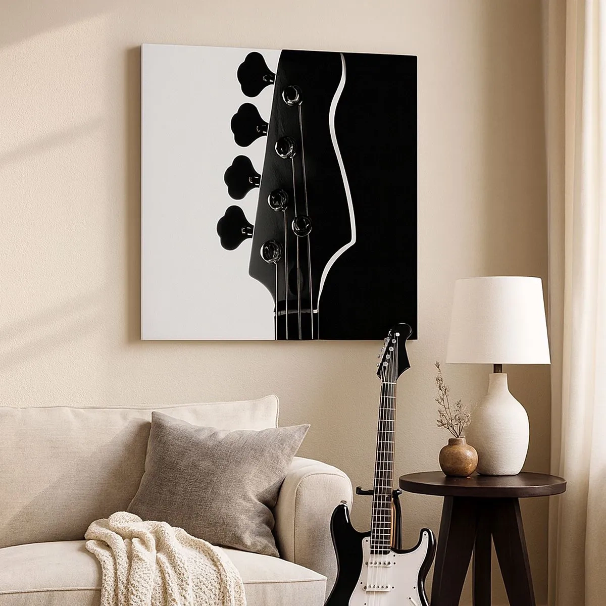 Schilderen op canvas - Rock stilte - 30x30 cm