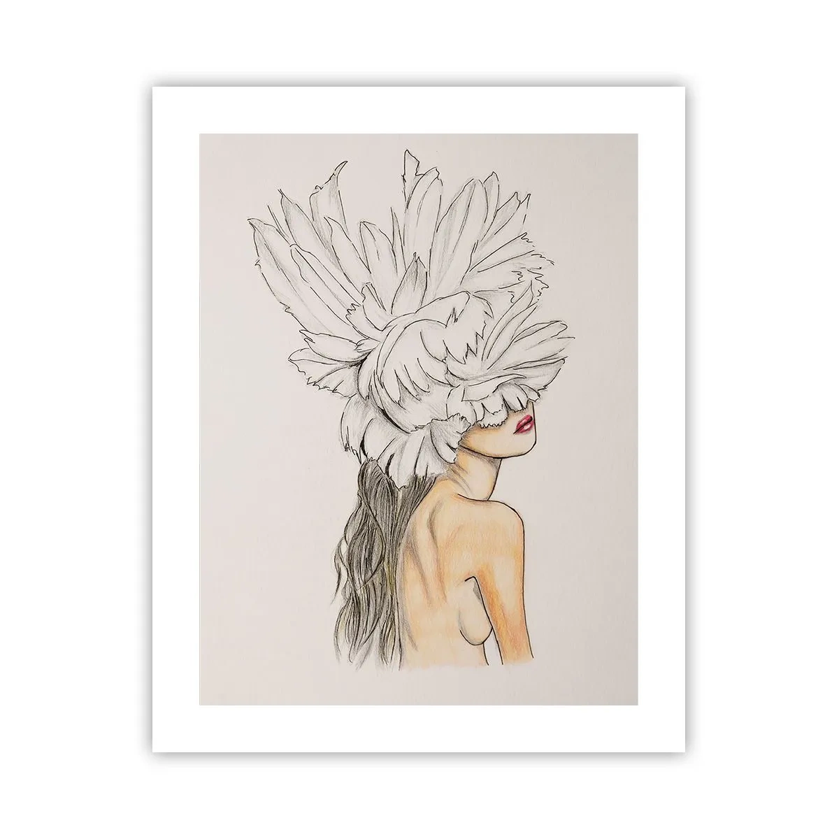 Poster - gekroonde schoonheid - 40x50 cm