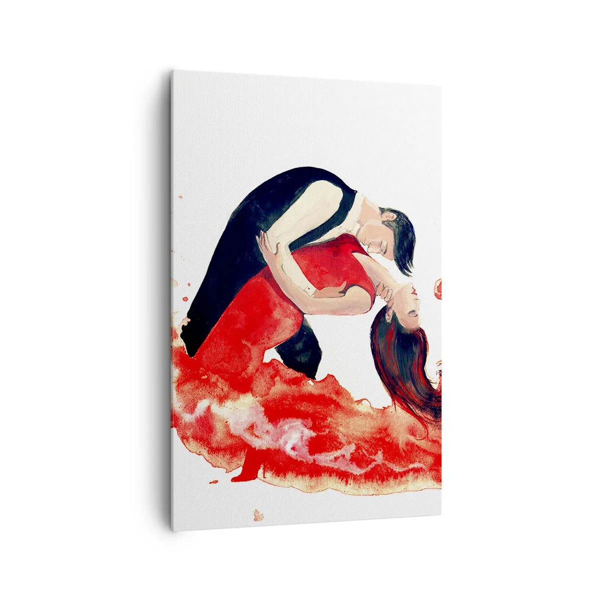 Schilderen op canvas - Tango - een sensuele golf - 80x120 cm