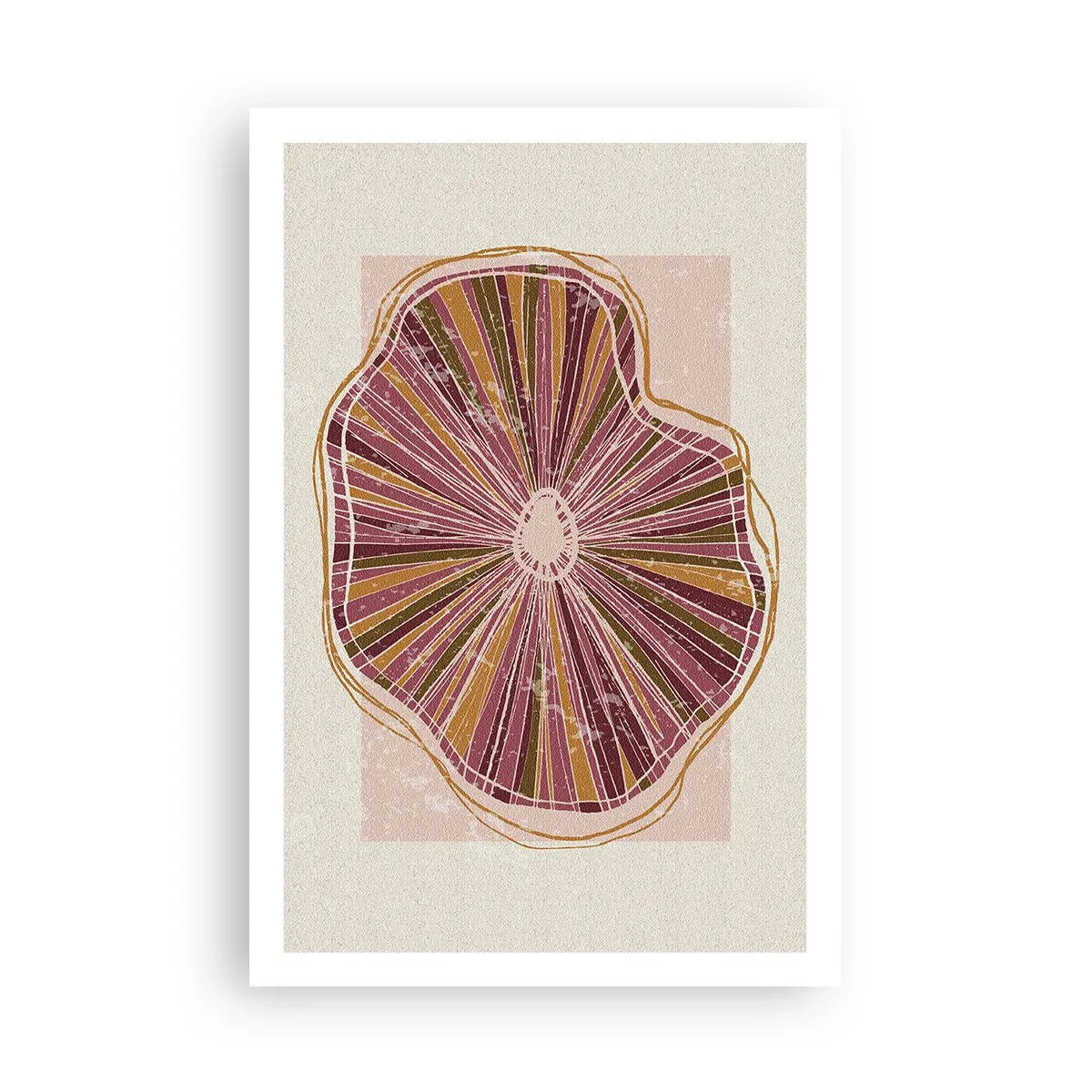 Poster - Stralende abstractie - 61x91 cm