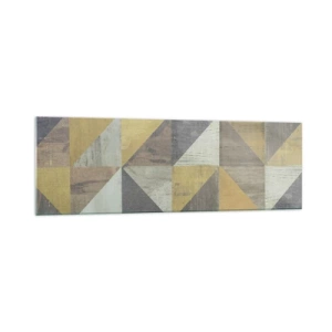 Schilderen op glas - Op de hoek van de driehoek - 160x50 cm