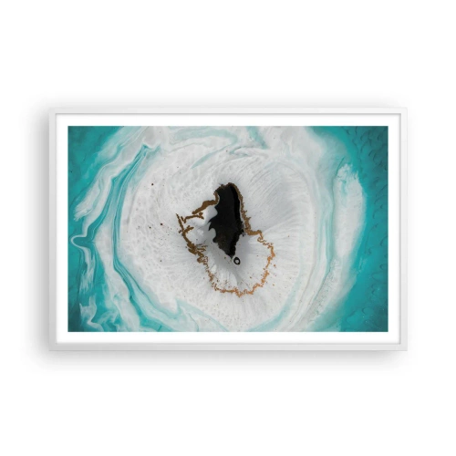 Poster in een witte lijst - Binnendringen - 91x61 cm