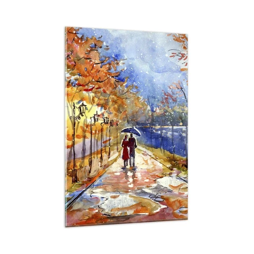 Schilderen op glas - Samen tot de grens van de tijd - 80x120 cm