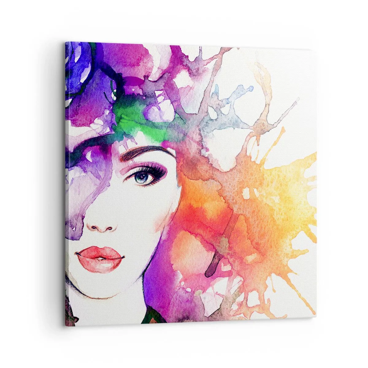 Schilderen op canvas - Met hoofd in de wolken - 60x60 cm