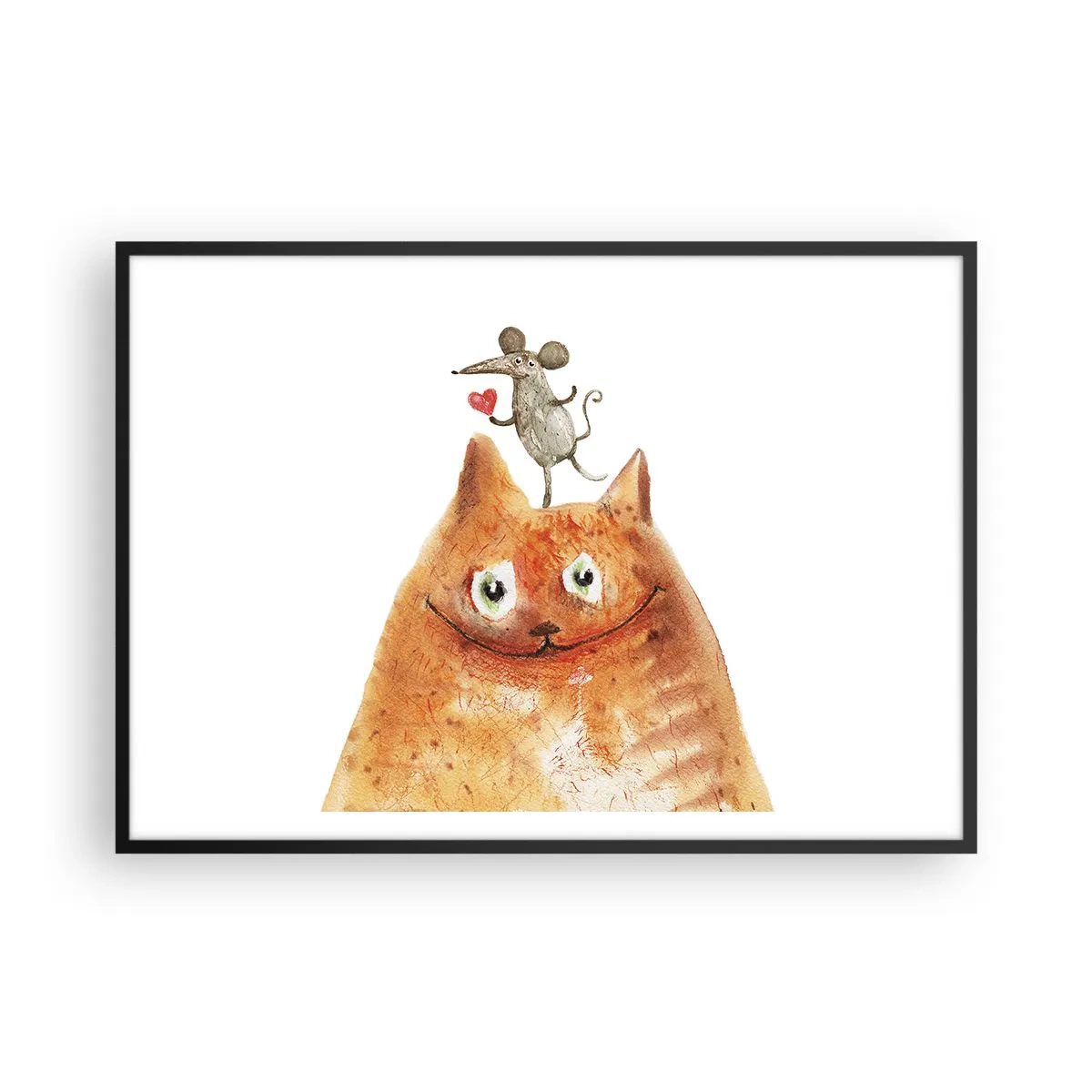 Poster in een zwarte lijst - De paradoxen van de liefde - 100x70 cm