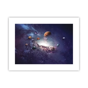 Poster - Zonne-dans systeem - 40x30 cm